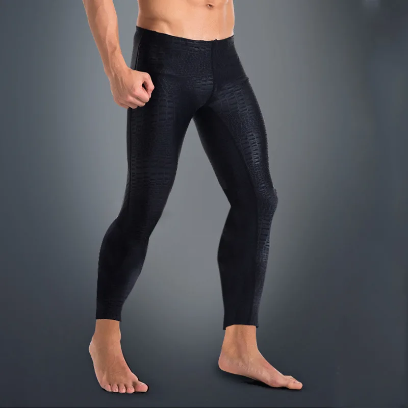 SBART-Sharkskin Surf Pants for Men Anti-UV Lycra Rashguard Leggings Full Length Yoga Fitness Swim Quick Dry Anti Jellyfish Pant