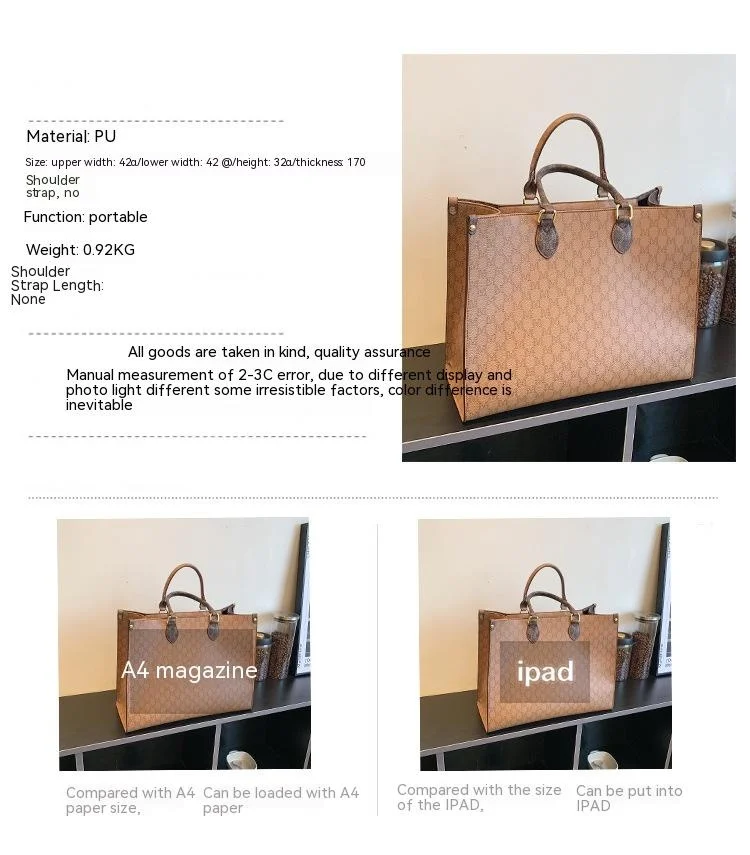 2023 Borsa delle nuove donne Borsa da trasporto alla moda e magnifica di grande capacità Borsa da trasporto Borsa da trasporto Borsa da pendolarismo Borsa da donna Tote Bag_voghion.com