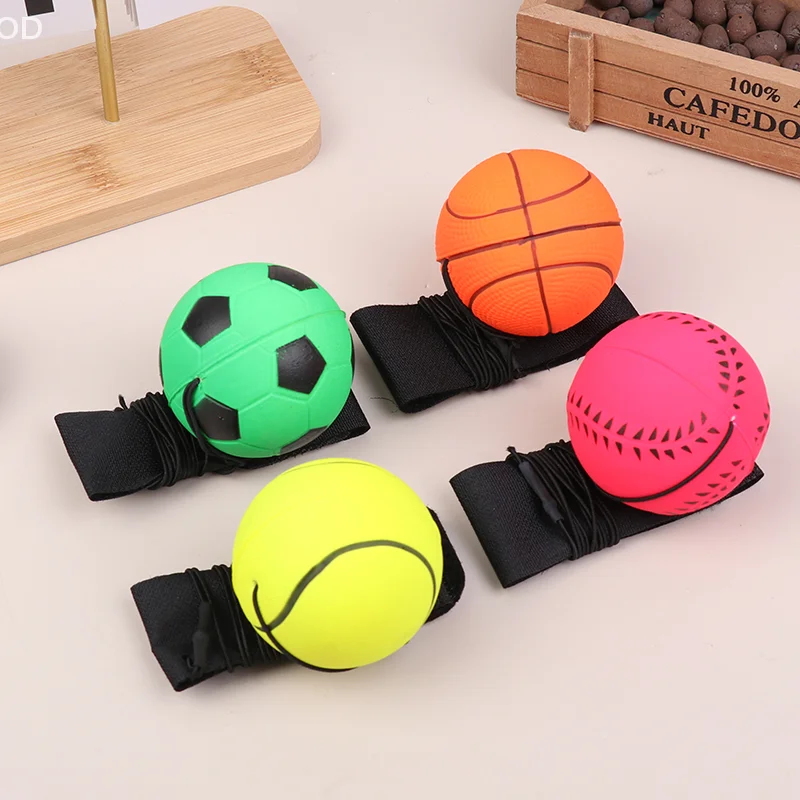 1Pc 6CM Wrist Strength Training Ball Throwing Returned Balls Wrist Pitching Exercise Sports Portable Ball Throwing Trainer
