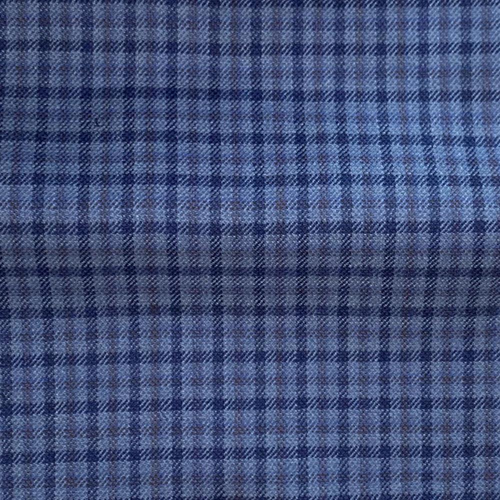 Blue Grey Gingham Checkered Tuxedo Suit Tailored Mens Designer Clothes Mens Blazer Luxury Designer Mens Casual Suit Costume 2024