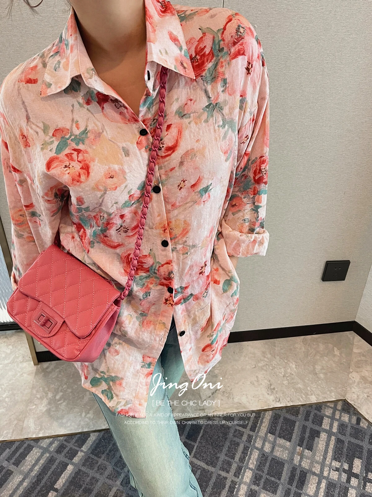 Floral Shirts Blouses Woman Clothing Y2k 2024 Fashion Spring Summer Korean Style Elegant Vintage New Top Youthful Long Sleeve