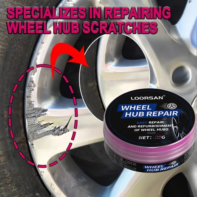 Wheel Repair Paste-Scratch-Free Alloy & Tire Restoration, No Residue Formula