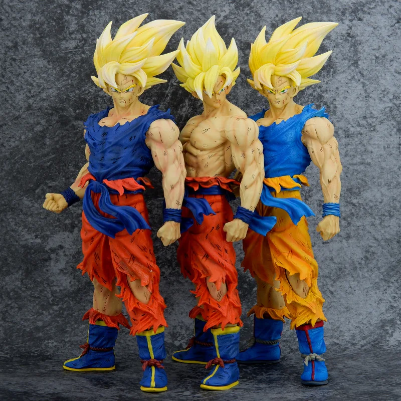 

43cm Gk Anime Dragon Ball Z Son Goku Vegeta Super Saiyan Pvc Action Figure Model Statue Collectible Toy Children Halloween Gifts