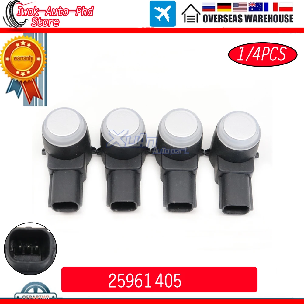 XUAN 4x Distance Ultrasonic PDC Bumper Reverse Assist Backup Parking Sensor 25961405 0263003924 for Chevy Tahoe GMC Yukon Sierra