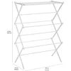 Foldable Portable Laundry Rack for Air Drying Clothing, Indoor Outdoor Use - 14.5" D x 29.5" W x 41.8" H, White 3