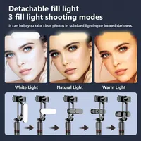 Selfie Stick Tripods With LED Fill Light Wireless Bluetooth For iPhone Samsung Huawei Mobile Phone Smartphone Gimbal Stabilizer - Image 4
