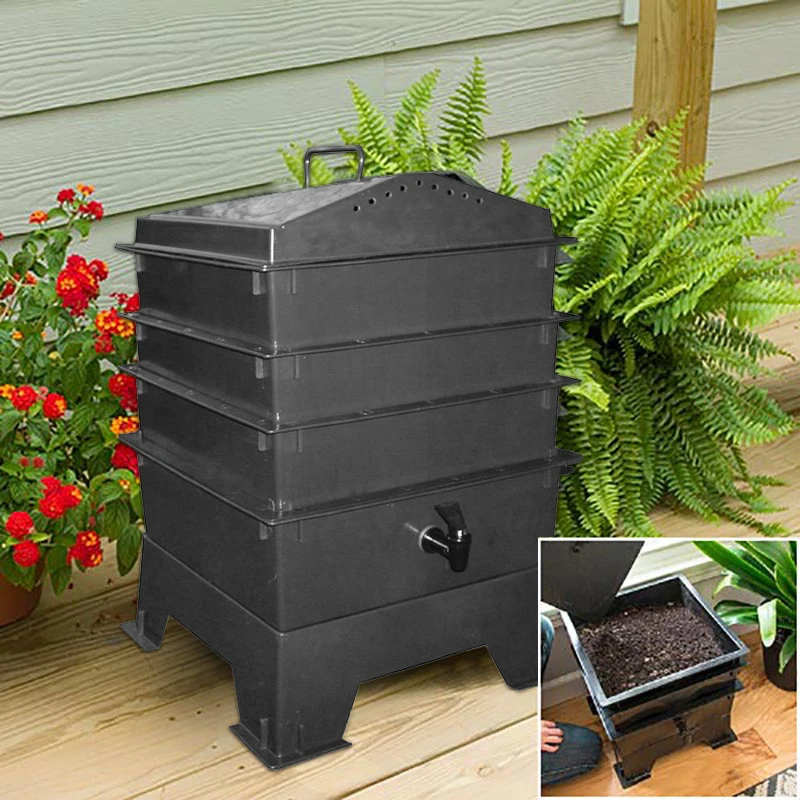 15L Compost Bucket Practical Sealed Trash Can Large Capacity with Lid  Portable Composting Container for Garden Farm Backyard - AliExpress