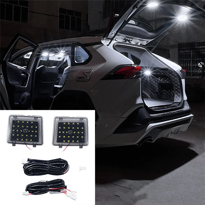 새로운 도착 트렁크 인테리어 조명 조명 독서 등 자동 유도 장식 램프 Toyota Rav4 2020 2021