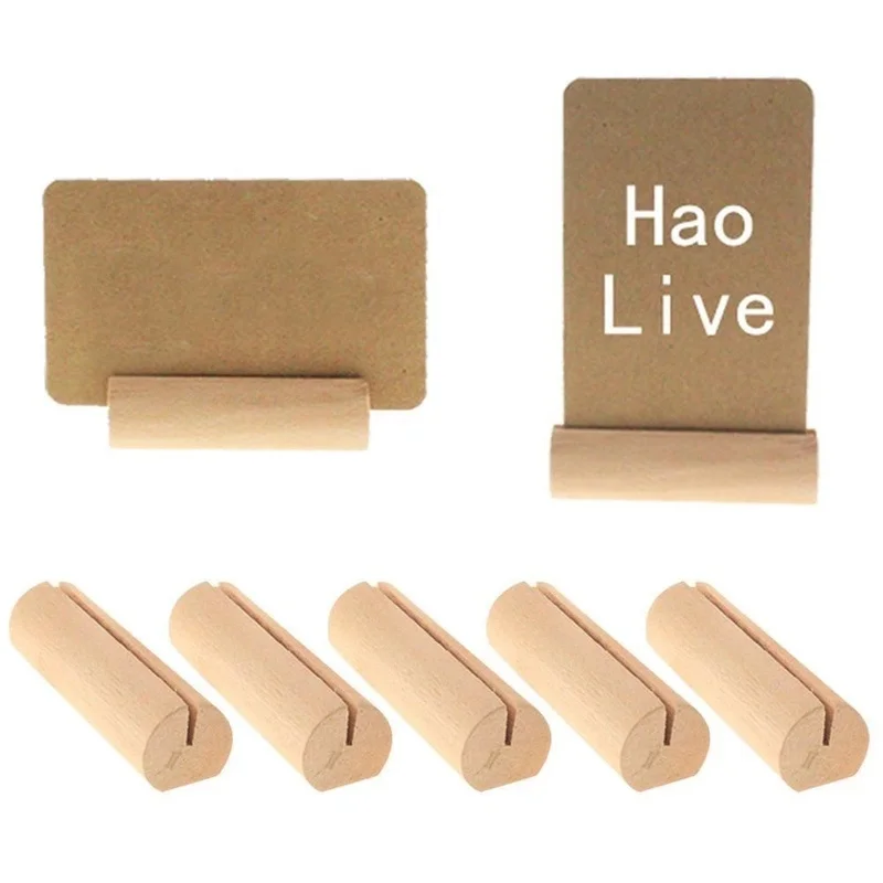 BENECREAT 24 Porte Numéro De Table En Bois Avec 24 Cartes En