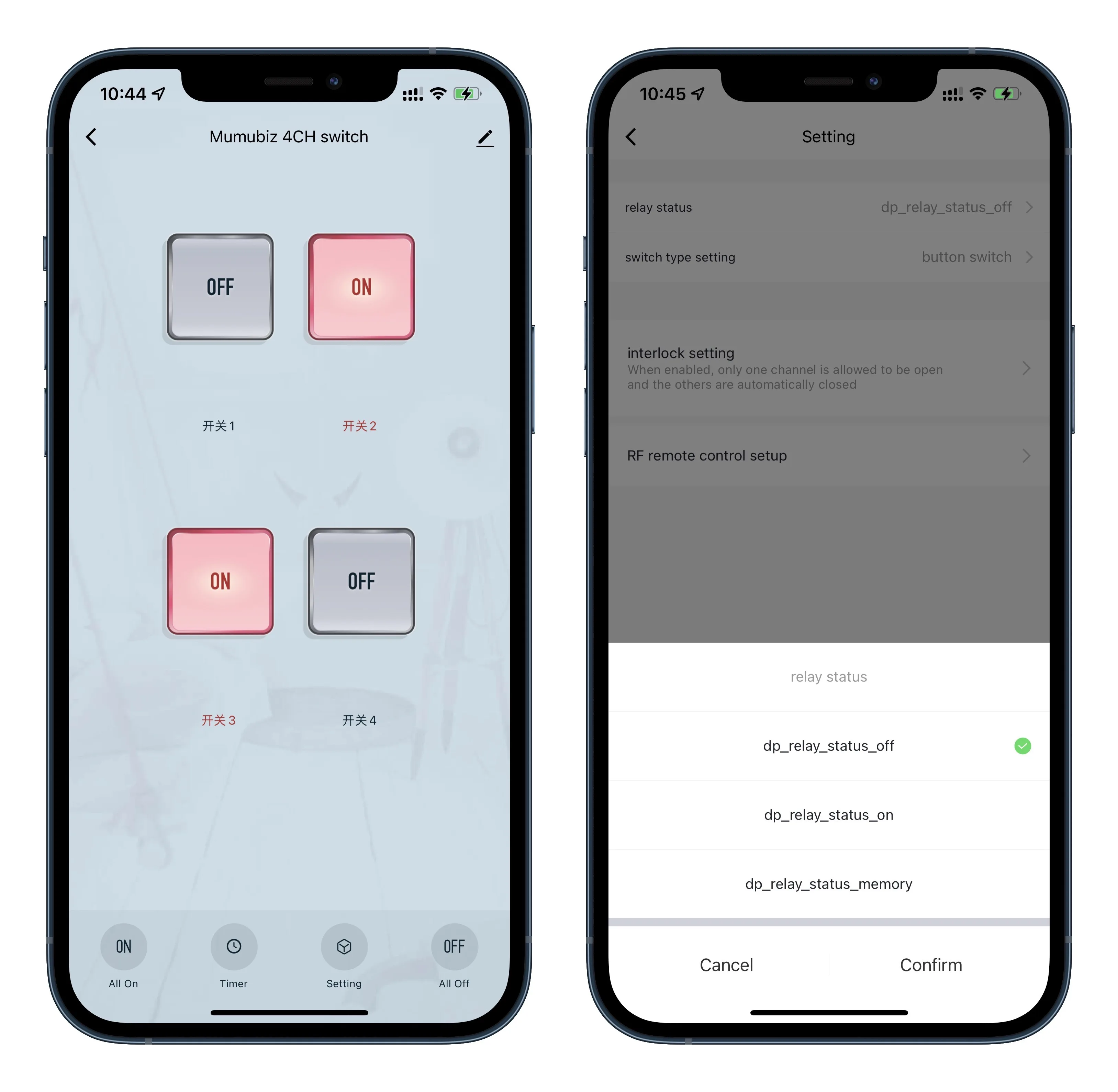 Tuya 스마트 4 채널 WiFi RF 순간 인칭 릴레이 자동 잠금 스위치 모듈, DIY WiFi 차고 도어 컨트롤러, Din 레일 하우징