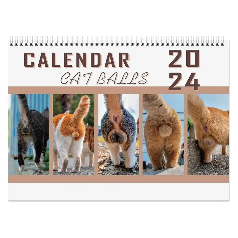 

Cat Wall Calendar Thick Pages Animal Buttholes Monthly 2024 Calendar Cute 12 Month Calendar For Scheduling Planning Dangling