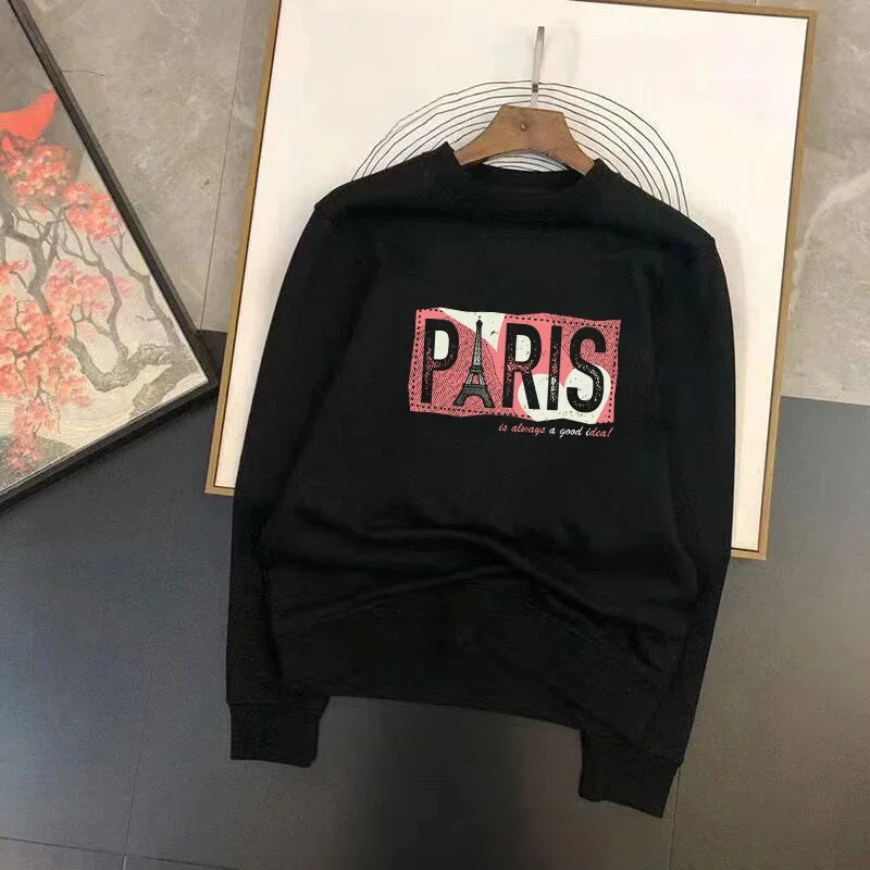 

Женская толстовка с капюшоном и надписью «Paris»