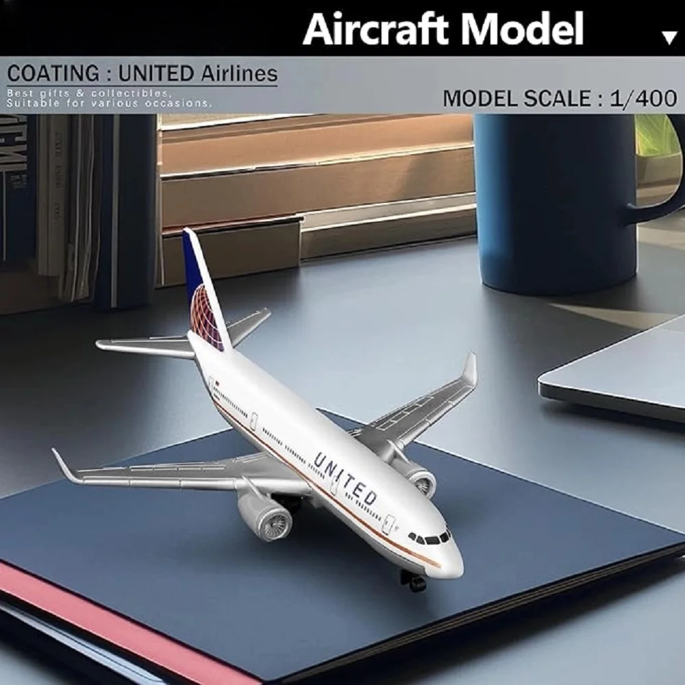 Alloy Metal Aeroplane Toy - 1/400 Scale 16cm Children's Gift