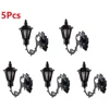 5Pcs Train Railway Park Led Lamppost Lamps Wall Lights Model Scale 3V Model Garden Lamps Miniature Lanscape Model Building 5