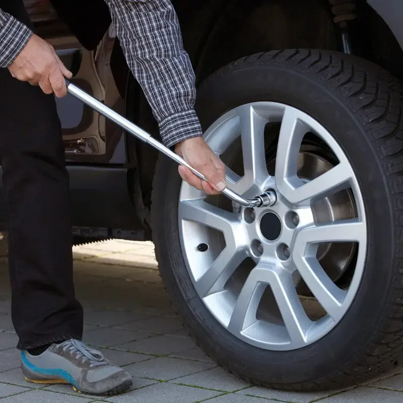 Description Picture 5 of itemUniversal Extendable Car Wheel Brace Wrench Tyre Spanner Double Ended Sockets Nut 17/19 21/23mm Set Chrome For Car Van Truck