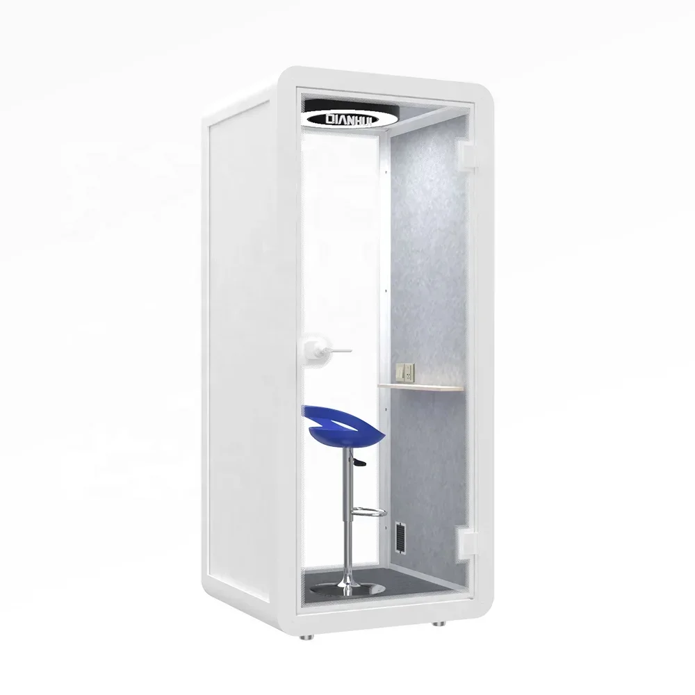 

Best selling movable portable soundproof privacy office pod acoustic phone booth isolation soundproof telephone booth