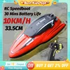 2.4G 4CH RC High-speed Speedboat 10KM/H Remote Control Boat Dual Motor Outdoor Water Multiple Races Game Children Toys Boys Gift 1