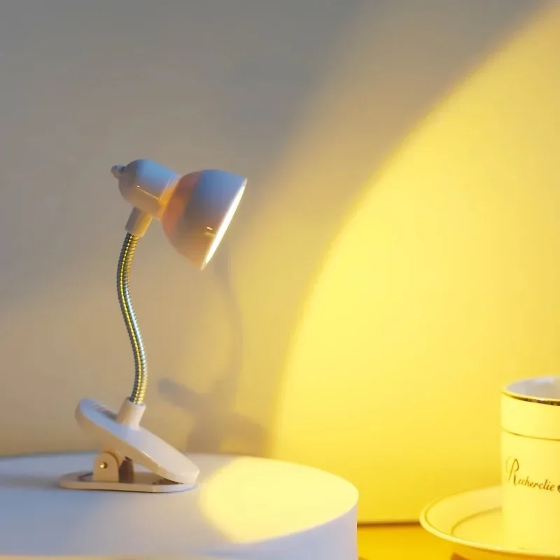 Book Light 1Pcs Portable Eye-Friendly Reading Lamp Warm Bright Mini Book Lig Clip-On Light with Long-lasting Battery for Books and Desks