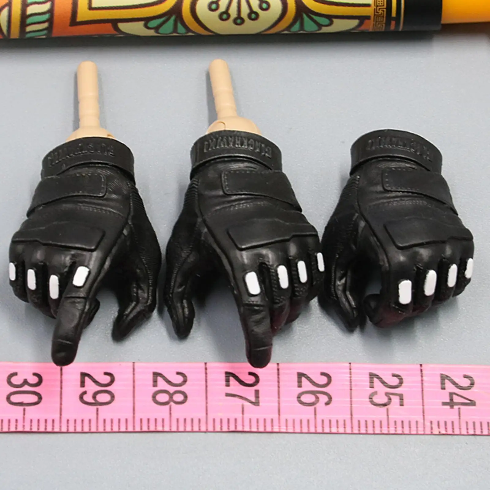 3Pcs 1:6 Male Gloves Hands Action Figure Costume for 12