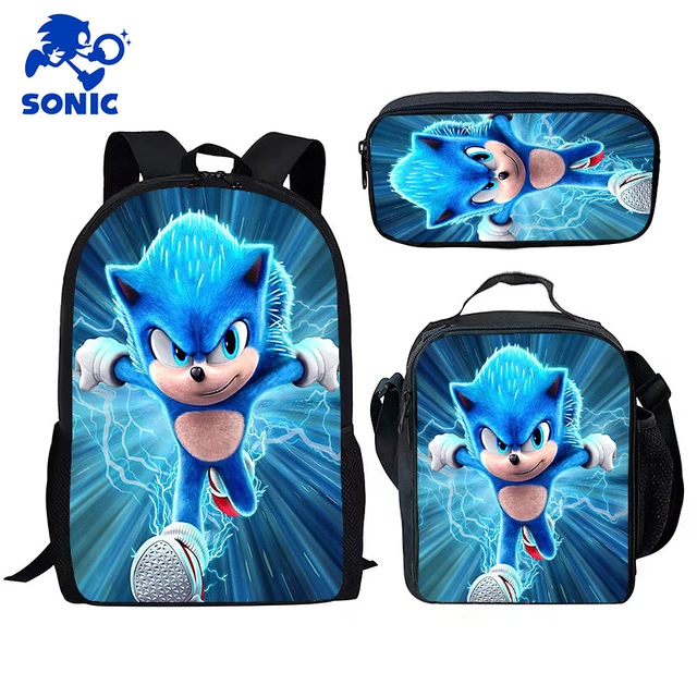 New Cartoon Printing Lunch Bag Sonic The Hedgehog Game Peripheral  High-value Creative Fashion Student Large-capacity Lunch Box - AliExpress