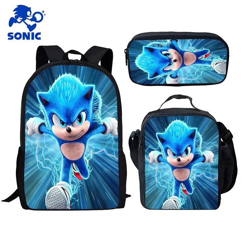 2023 Sonic The Hedgehog Lunch Bag Pupils Picnic Bag Ice Bag Waterproof  Cartoon Girl Thermal Cooler Lunch Tote Office Work School - AliExpress