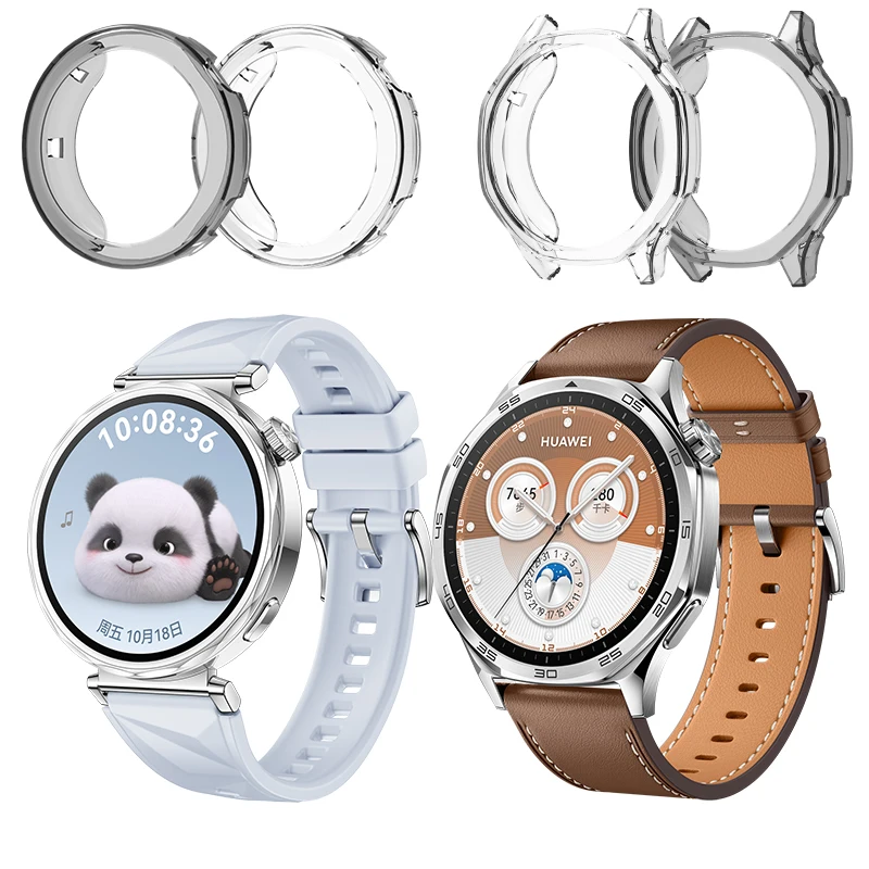 Smartwatch Case Compatible with Huawei Watch GT5 41/46mm Silicone Shockproof Bumper Protective Case for Huawie Watch GT5