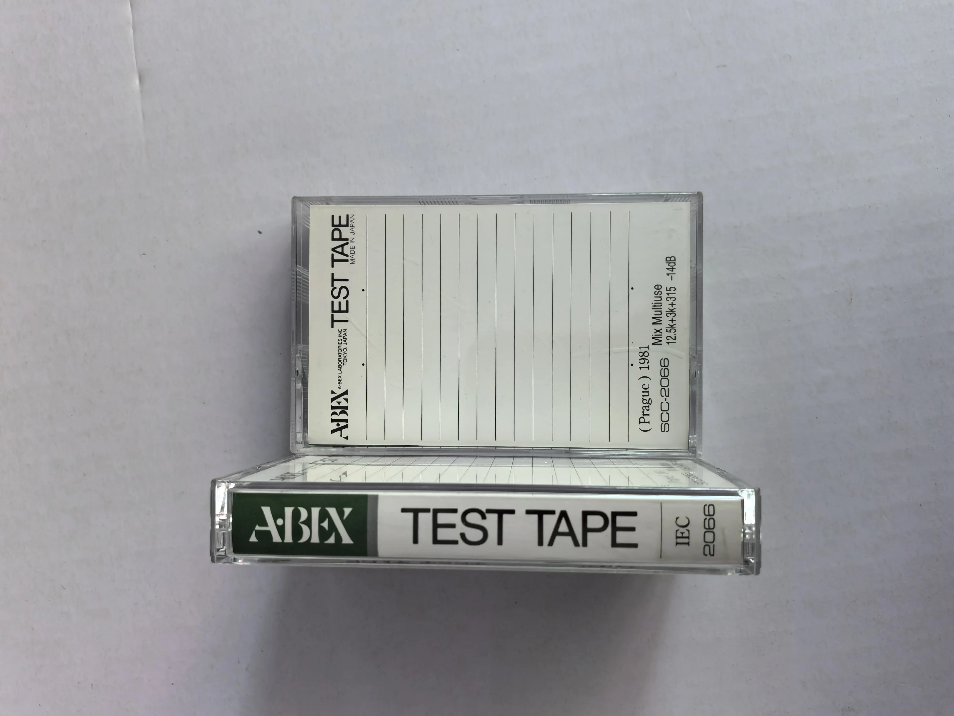 ABEX Test Tapes SCC-2066 Mix Multiuse Multi-Purpose Hybrid Test Tapes Frequency Speed & Flutter