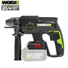 Worx WU386 Heavy Duty Cordless Rotary Hammer Brushless Motor 20v 1350rpm Impact 2J 4700bpm Power [Non Battery and Charger] 1