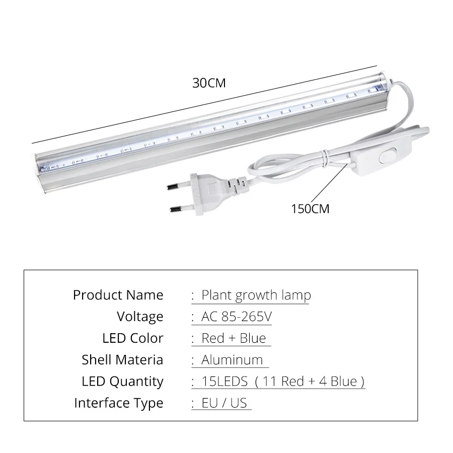 LED 식물 성장 조명, T5 다육 식물 성장 조명, 풀 스펙트럼 LED 식물 성장 라이트 그린, 식물 광압 시리즈