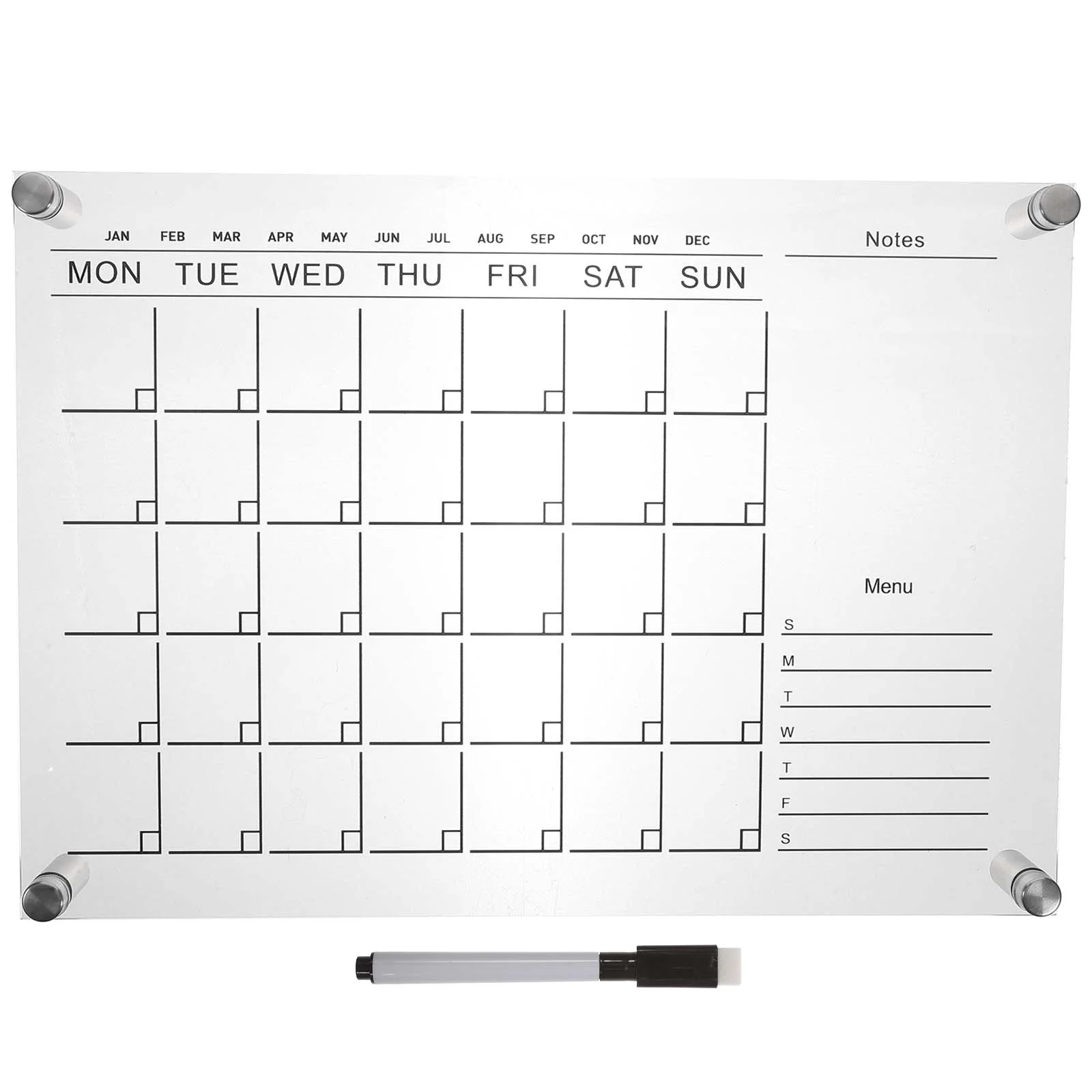 

Magnetic Acrylic Dry Erase Board Student Office Decor Erasable Display Multifunctional Note