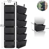 New 6/7 Pocket Vertical Growing Planting Bag Felt Wall Hanging Flower Vegetable Growing Container Outdoor Indoor Garden Planter 5