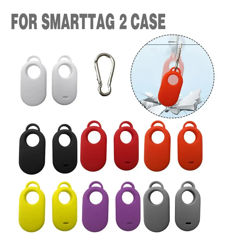 Custodia In Silicone Per Samsung Galaxy Smart Tag 2 Cover Protettiva Portachiavi Resistente All'Usura Anti-Smarrimento Smart Per Custodia Per Tag Sams