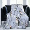 Love Boston Terrier Blanket Animal Travel Flannel Throw Blanket Super Soft Living Room Custom Bedspread Gift 3
