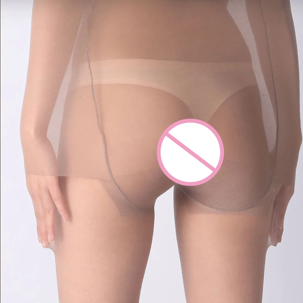 Men Leotard Pantyhose Sexy Breath Mesh Socks Slimming Nightclub Elastic U Convex Pouch Stockings See-through Night Club Wear