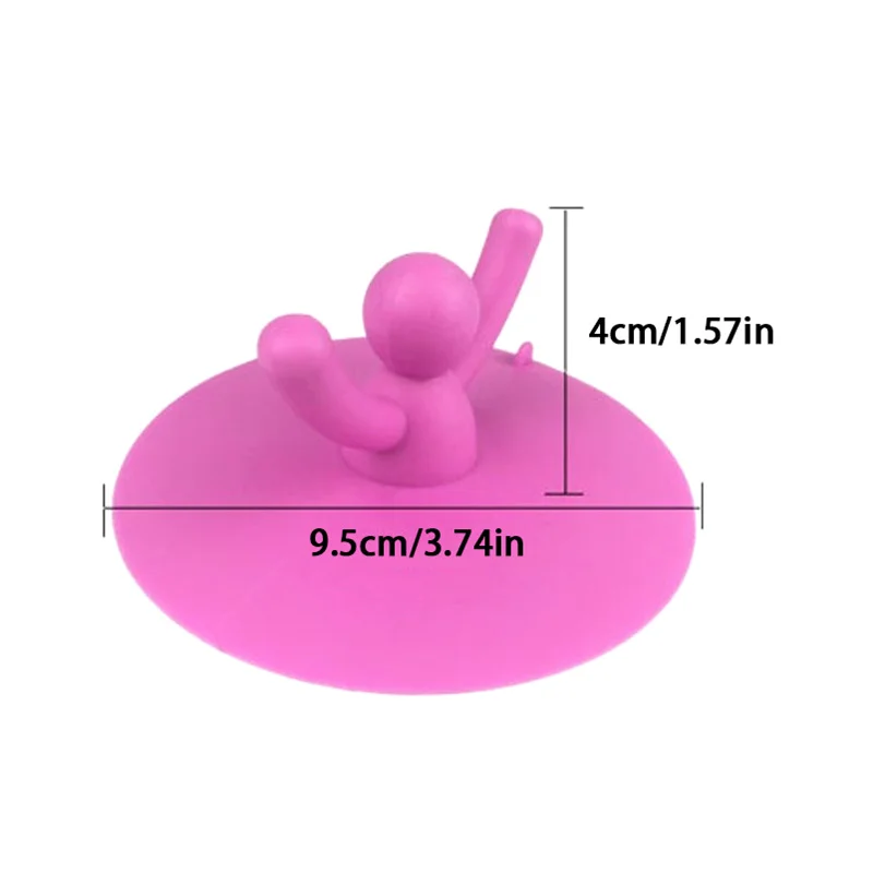 Multifuctional Silicone Waterproof Sink Plug Kitchen Washroom Bathroom Shower Bathtub Drainage Stopper Tool Cute Water Sink