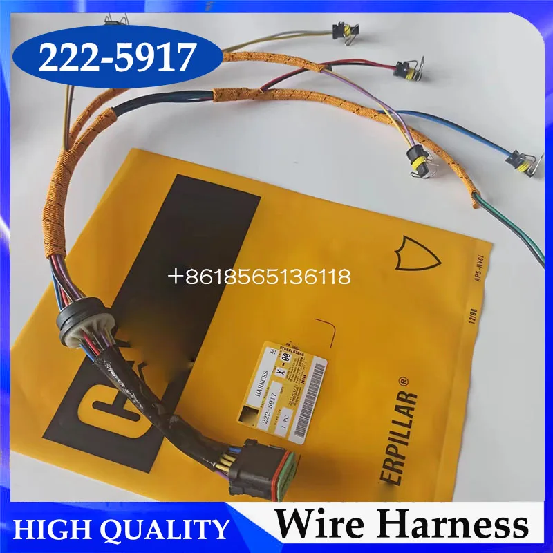 

222-5917 2225917 Fuel Injector Wiring Harness C7 Excavator Wire Harness For Caterpillar 325D 329D Excavator