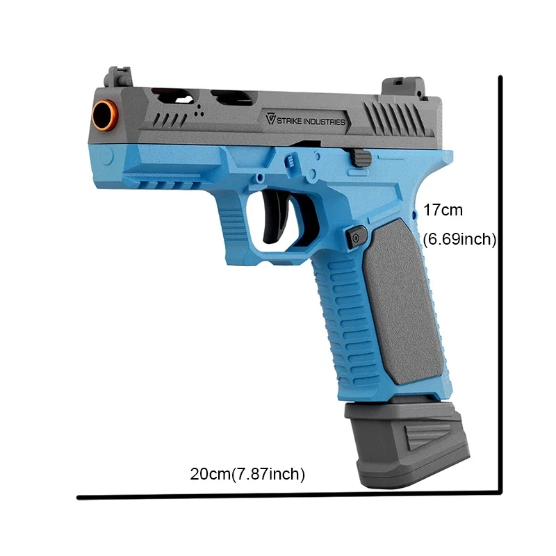 G17 Pistol Shell Throwing Continuous Firing Blowback Soft Bullet Gun Empty Hanging Birthday Gift 5