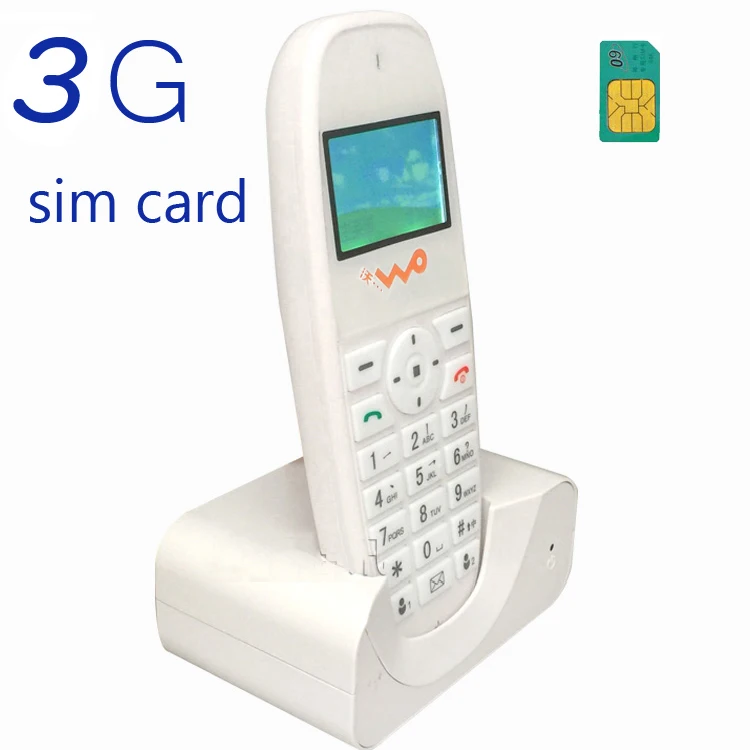 Telefono Cordless GSM SIM Card mobile fisso per anziani telefono