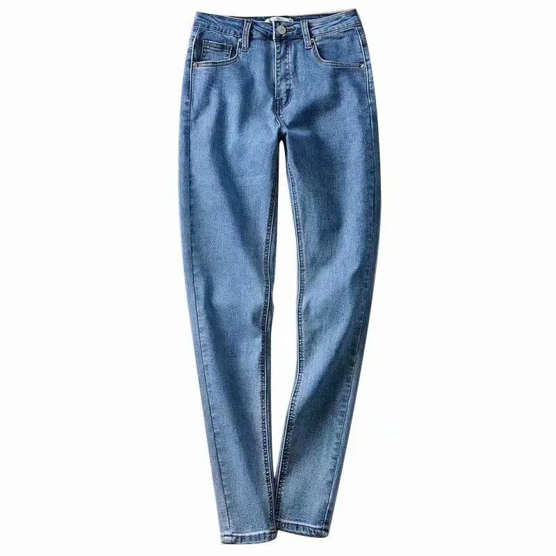 Sexy Y2K Skinny Jeans Women Summer Thin New Fashion Basics High Waist Slim Tight Denim Pencil Pants Mujer