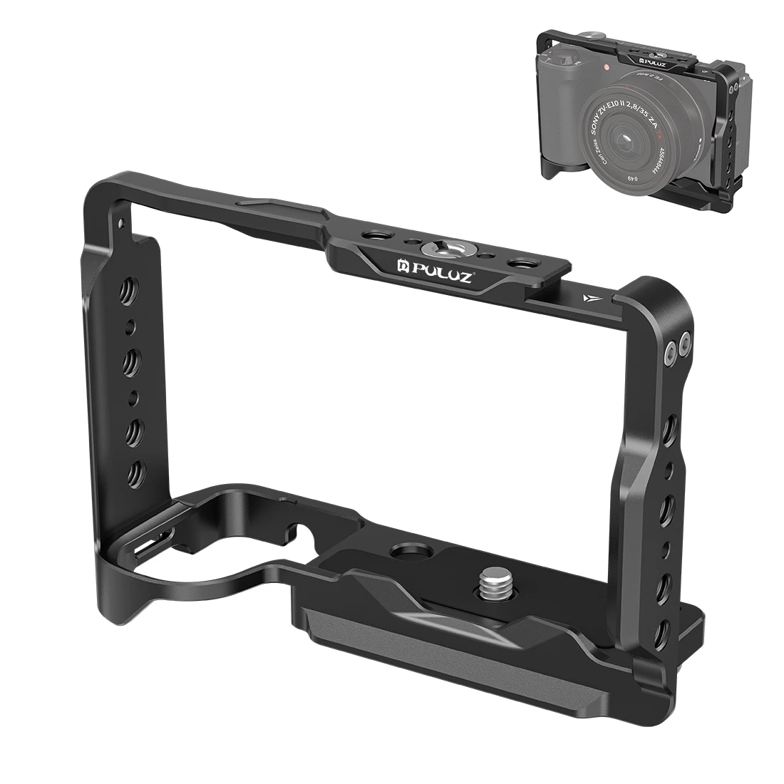 PULUZ Metal Camera Cage Stabilizer Rig For Iconic Brand ZV-E10 II / ZV-E10M2 Video Film Movie Making Bracket