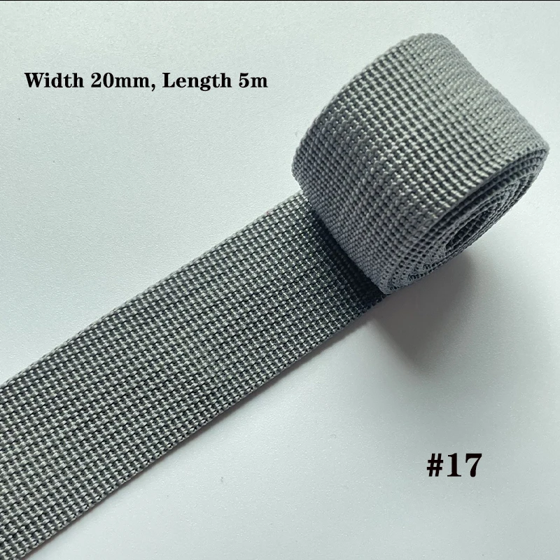 Vibrant 20MM Nylon Webbing Tape - 5M Strap for Crafting & Accessories