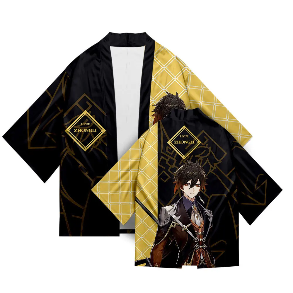 3D Yuanyuan Yuanshen Angle Kimono Cosplay Zhongri Print Qingke Lishen Feathers Surrounding Weather Summer