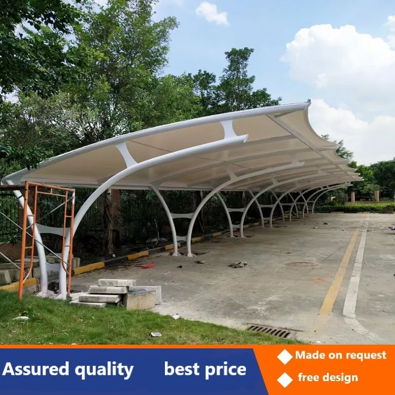 Membrane structure car shed car shed parking steel structure electric awning awning