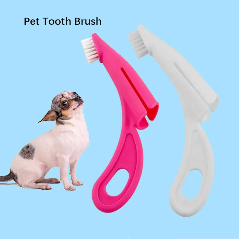 Pet Toothbrush Pet Super Soft Finger Toothbrush Cat And Dog Stain Removal Oral Dog Cleaning