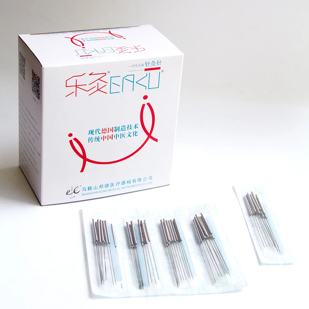 Disposable Acupuncture Needle 500pcs Disposable Sterile Acupuncture Needle Flat Handle Beauty Body Acupuncture Point Massage Needle With Tube