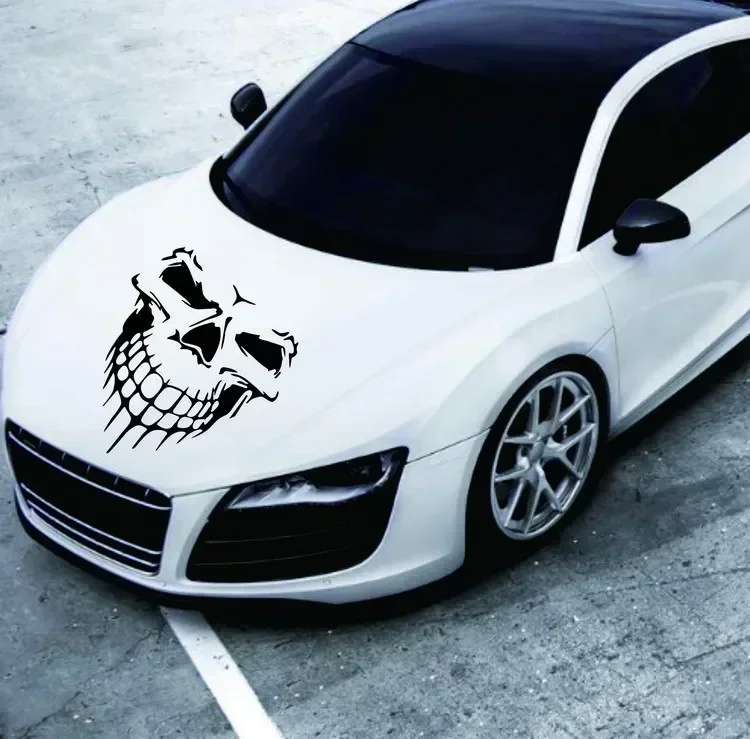 Autoaufkleber, modische Totenkopf-Serie, Vinyl, reflektierend, lustig, Aufkleber auf Auto, 3D-Motorrad, Moto-Aufkleber und Abziehbilder, Auto-Styling – Detail 6
