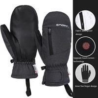 Winter Ski Gloves Waterproof Windproof Touch Screen Men's And Women's Fleece Outdoor Climbing And Cycling Warm Gloves 2