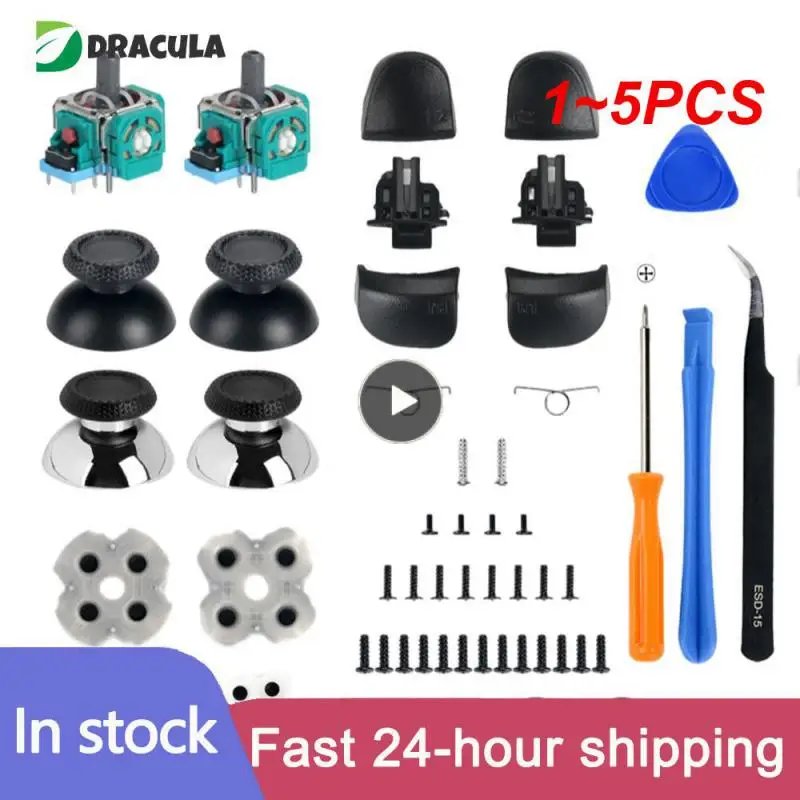 1 ~ 5 Pezzi Di Ricambio Per Levette A Fungo Joystick Analogico 3D Per Controller Ps5 5 Gamepad Thumb Stick Caps Cover