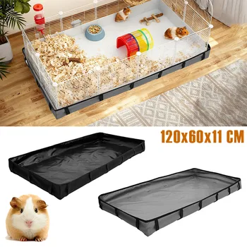 Fodere per gabbie per porcellini d'India in tessuto Oxford Fodera interna impermeabile per gabbie per piccoli animali con cinghia adesiva Accessori per forniture per animali domestici