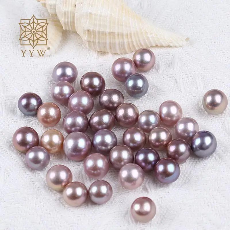 12-16mm Cultured No Hole Freshwater Natural Purple Pearl Big Size Beads Sold By 1pc For Jewelry Making Diy Necklace Bracelet